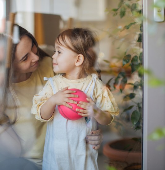 Celebration of life parent and child at home